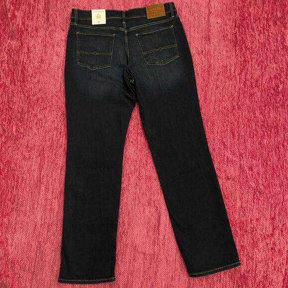 Lucky Brand Sweet Mid Rise Straight Jeans Dark Blue Size 14/32 - Picture 4 of 11